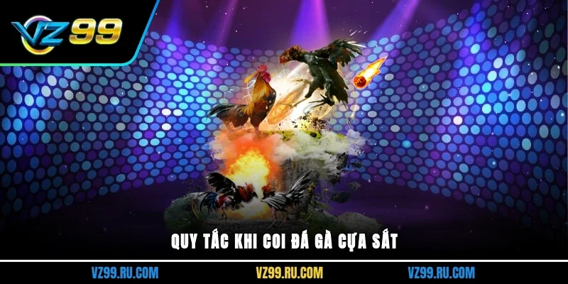 Quy tắc khi coi đá gà cựa sắt